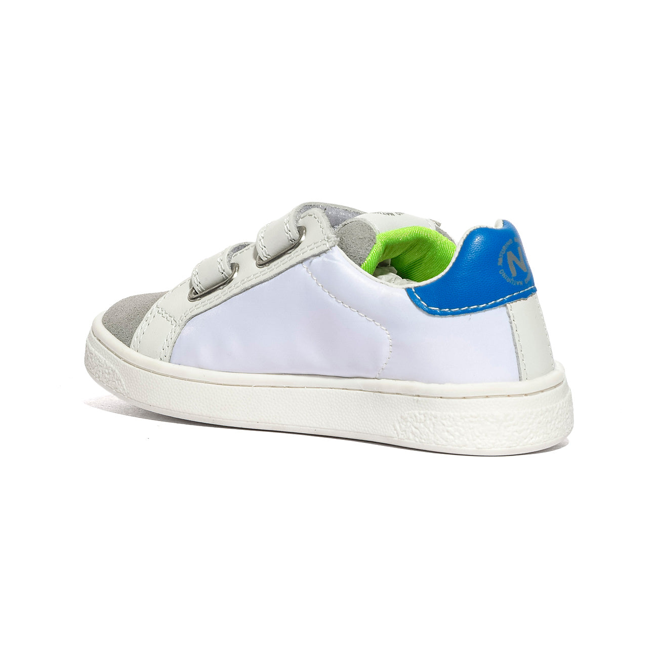 NATURINO 0012017499.14.1B31 GREY.WHITE.GREEN FLUO Sneakers Bambino 