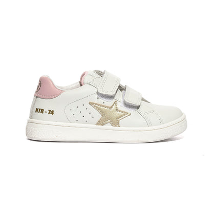 NATURINO 0012017499.34.1N71 WHITE.PLATINUM.SILVER Sneakers Bambina 