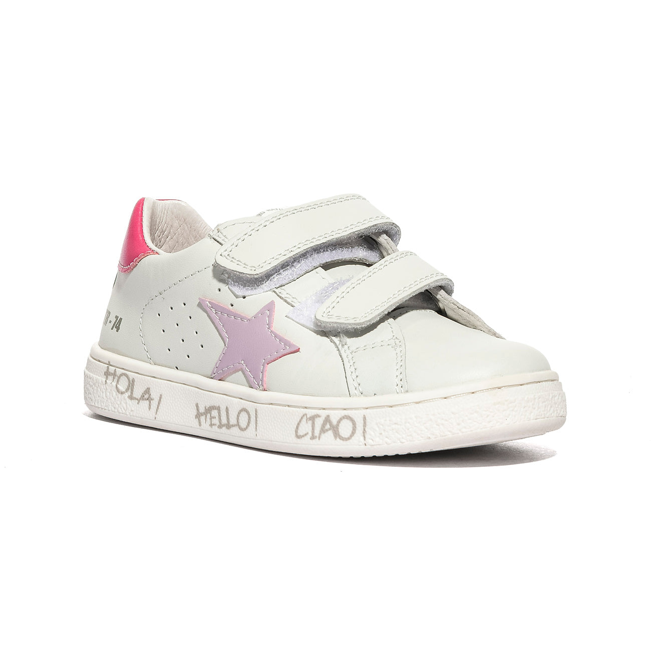 NATURINO 0012017499.42.2N60 WHITE.LILAC.BRIGHT Sneakers Bambina 