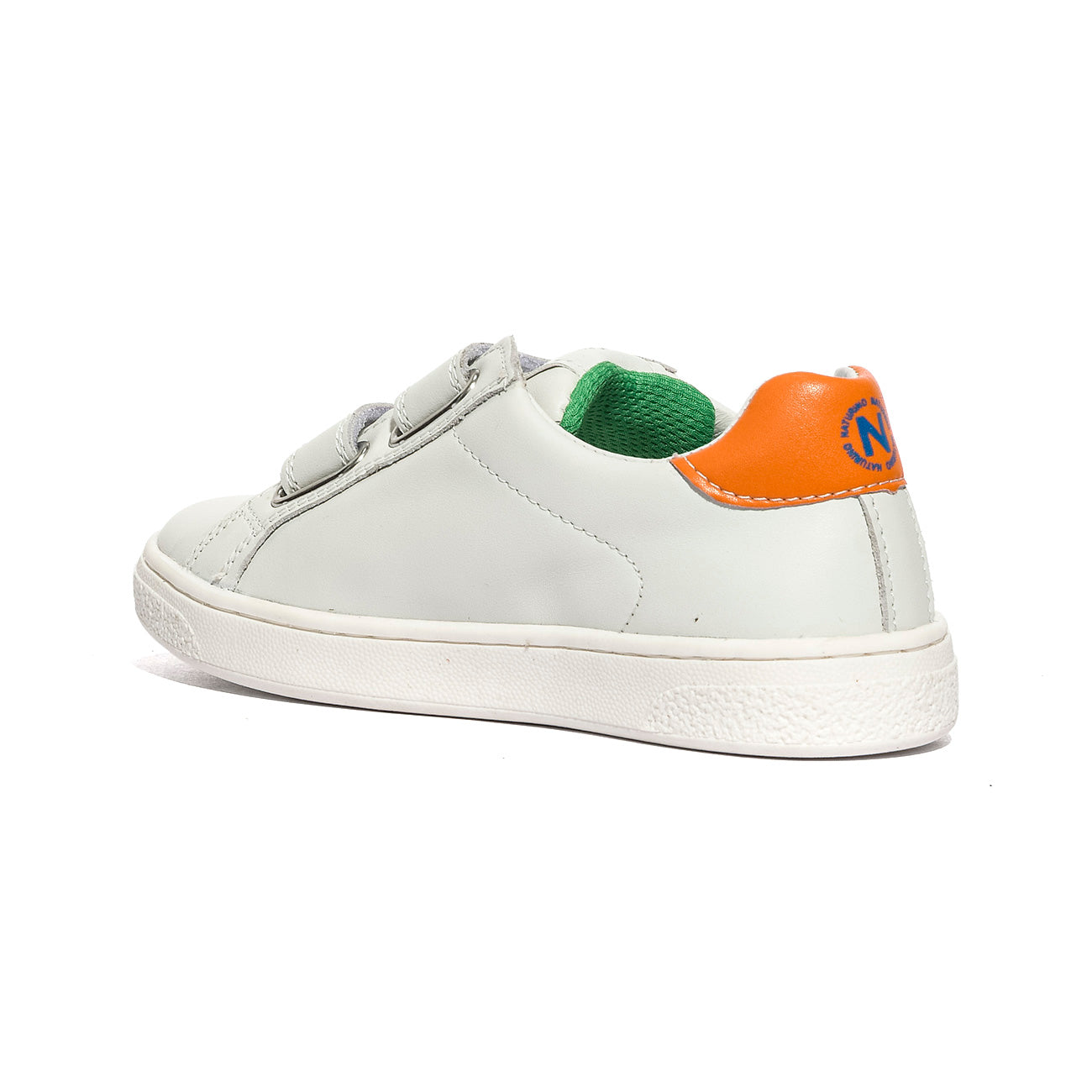 NATURINO 0012017499.42.2N93 WHITE.GREEN.ORANGE Sneakers Bambino 
