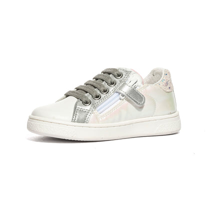 NATURINO 0012017502.16.1N81 IRIDESCENT WHITE.PINK Sneakers Bambina 
