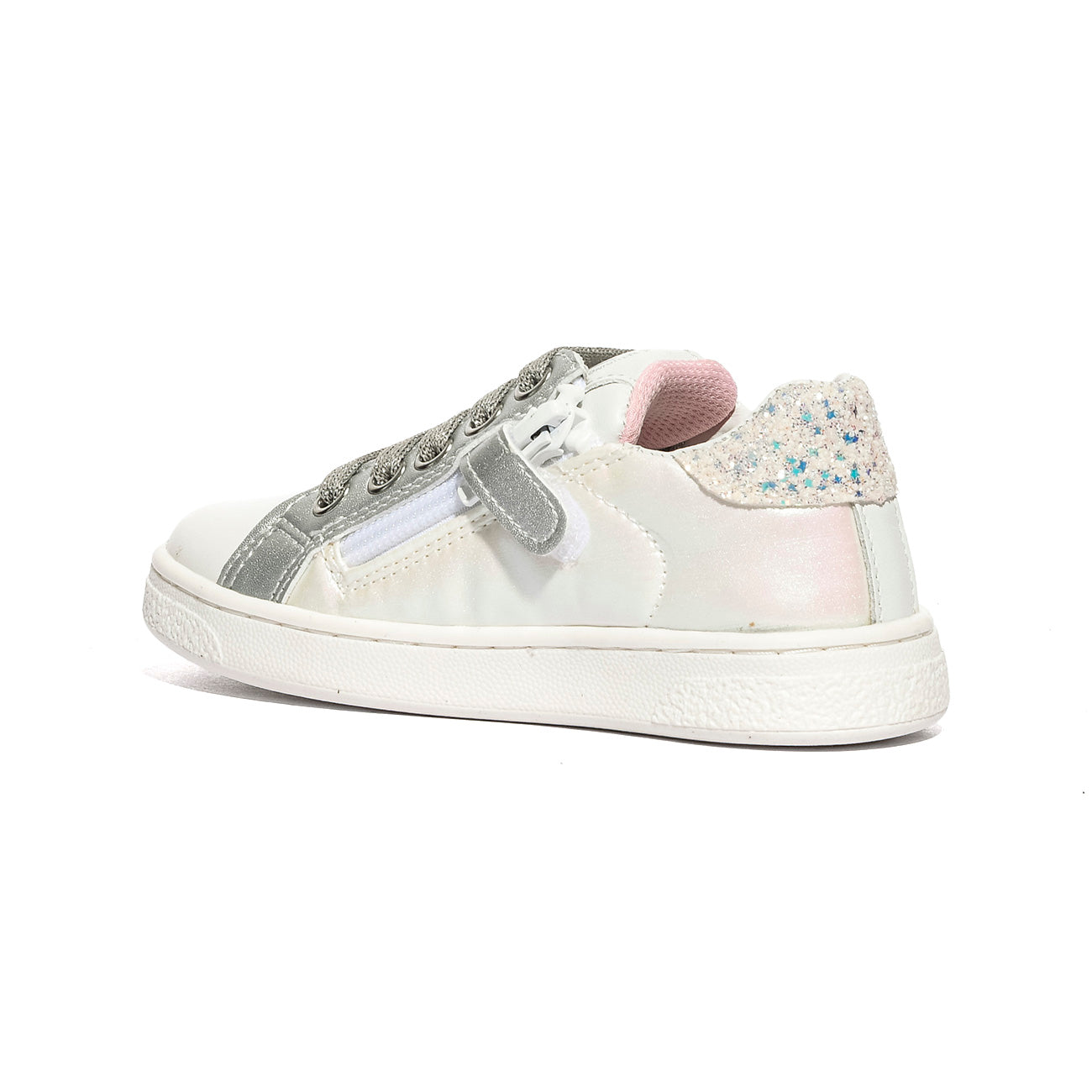 NATURINO 0012017502.16.1N81 IRIDESCENT WHITE.PINK Sneakers Bambina 