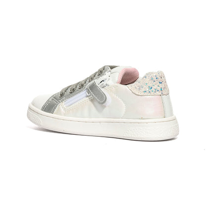 NATURINO 0012017502.16.1N81 IRIDESCENT WHITE.PINK Sneakers Bambina 