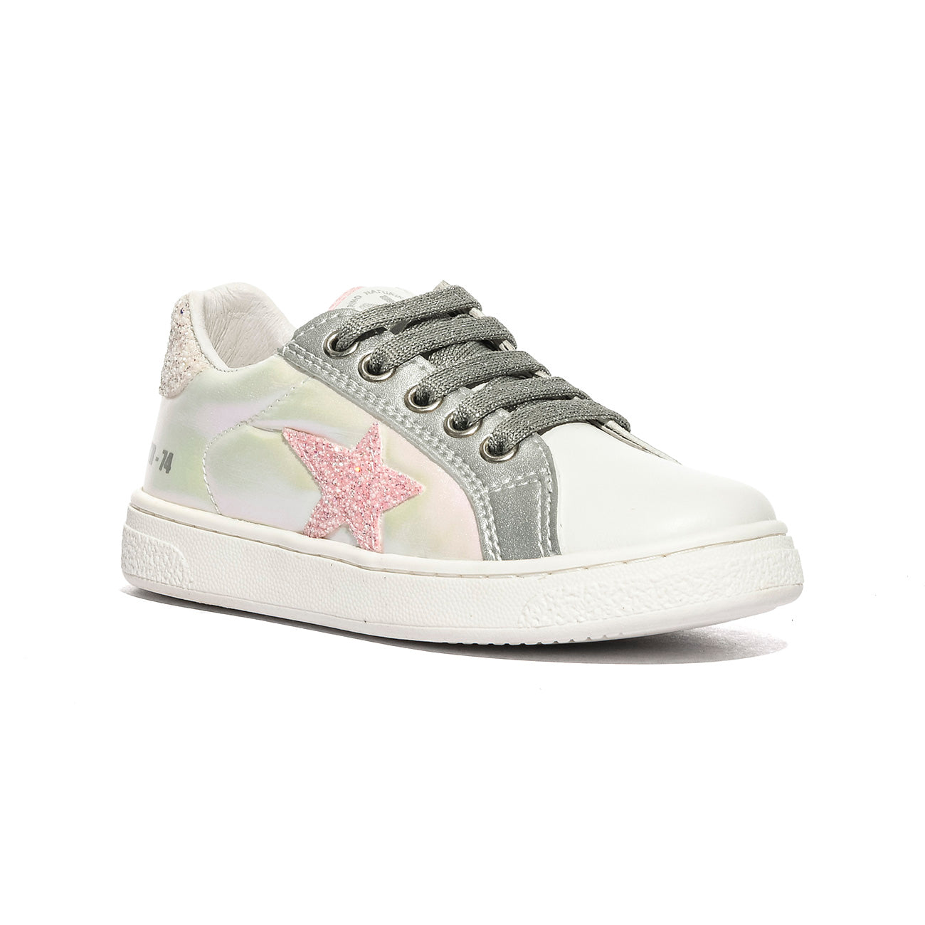 NATURINO 0012017502.16.1N81 IRIDESCENT WHITE.PINK Sneakers Bambina 