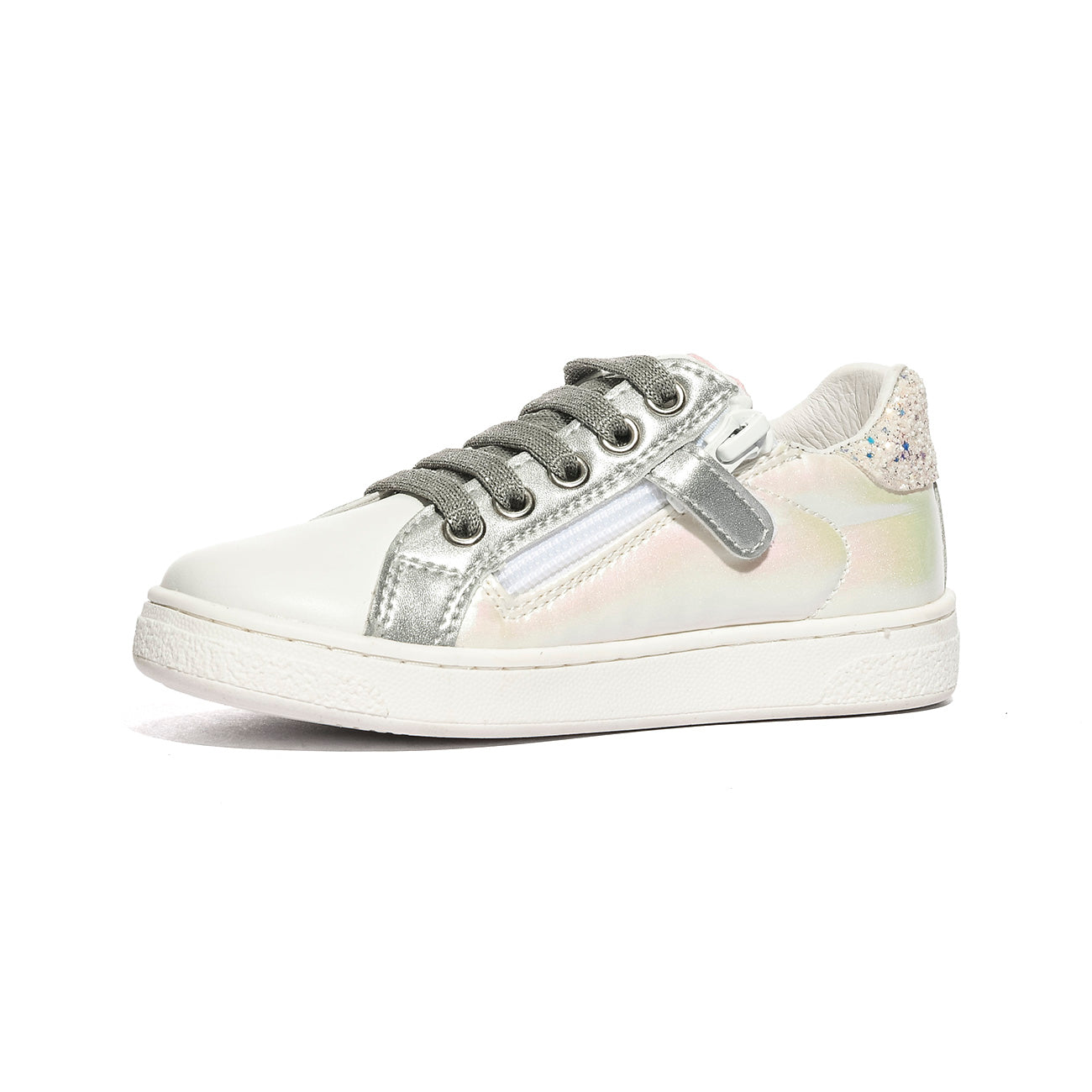 NATURINO 0012017502.16.1N81 IRIDESCENT WHITE.PINK Sneakers Bambina 