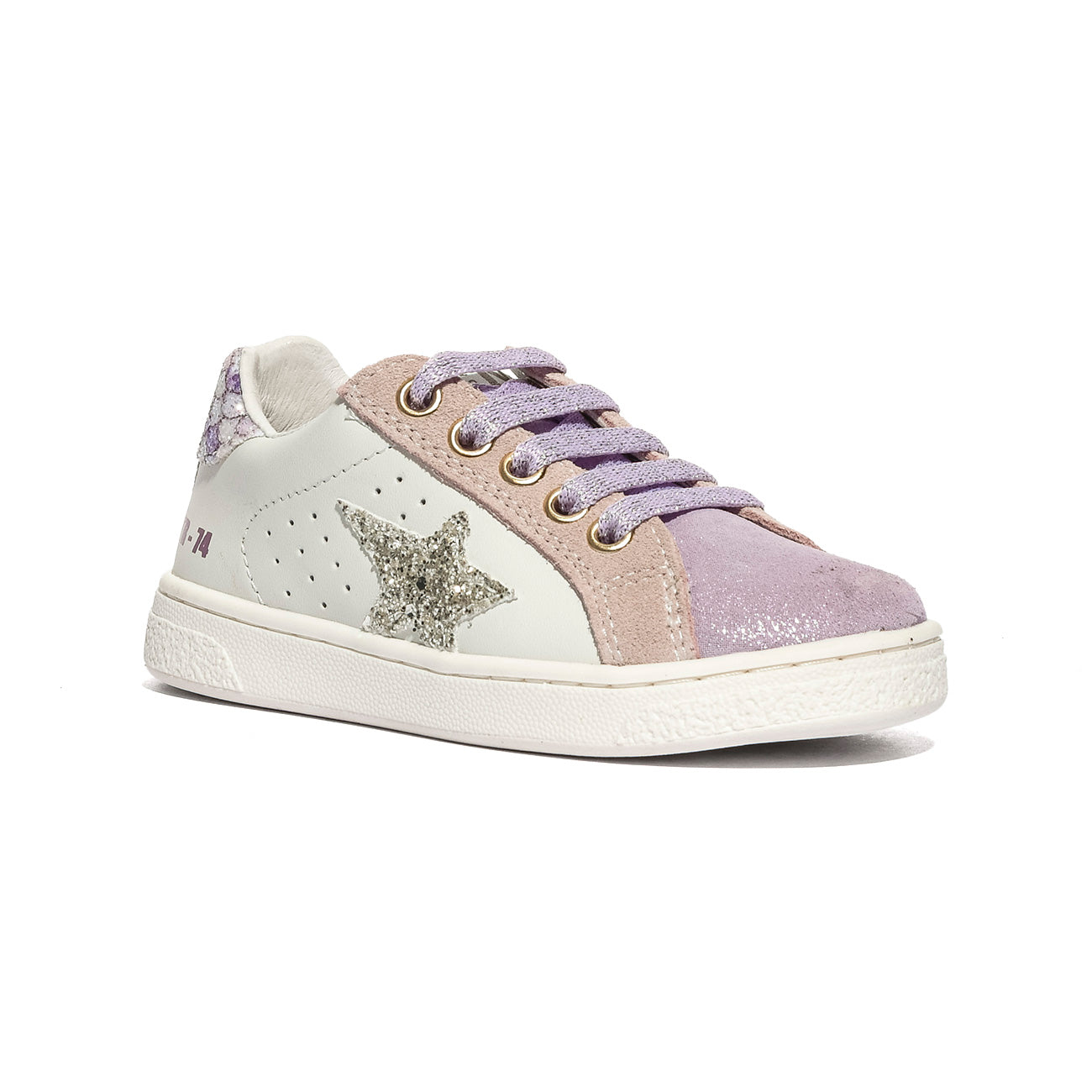 NATURINO 0012017502.38.1I29 LILAC.WHITE Sneakers Bambina 