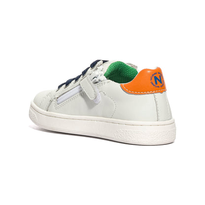 NATURINO 0012017502.42.2N93 WHITE.GREEN.ORANGE Sneakers Bambino 