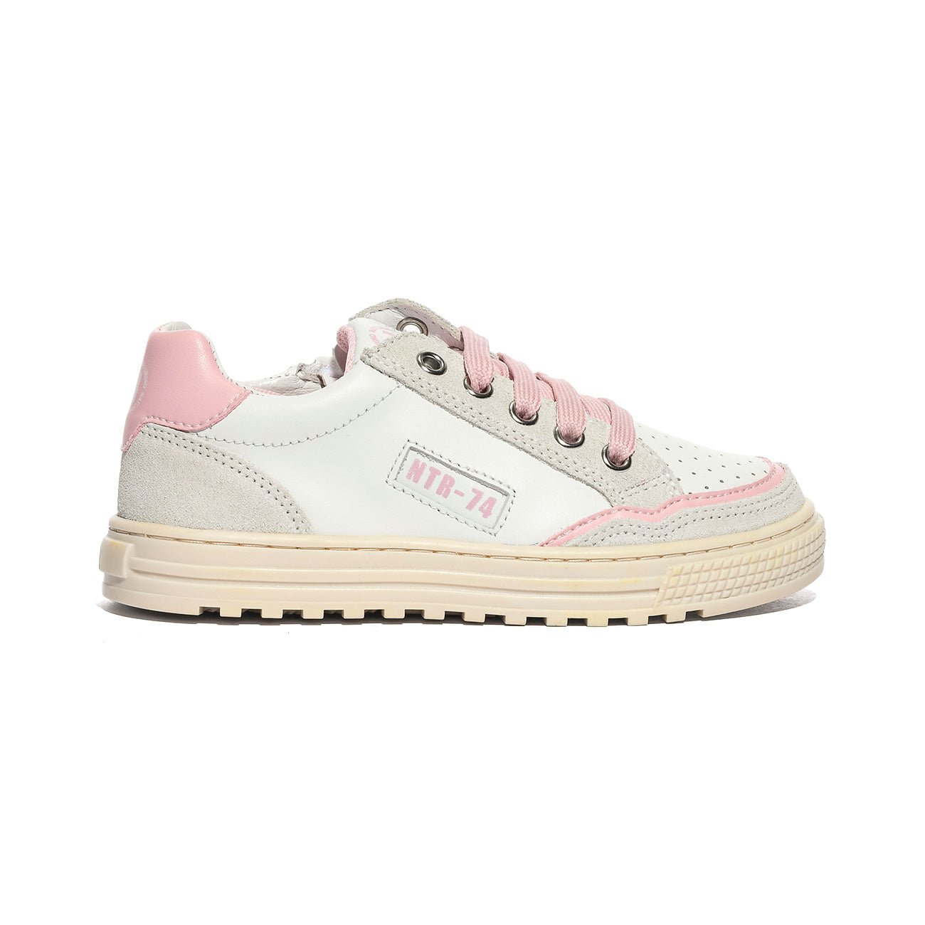 NATURINO 0012017514.01.1N04 WHITE.PINK Sneakers Bambina 