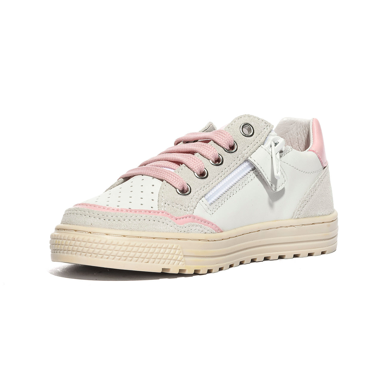 NATURINO 0012017514.01.1N04 WHITE.PINK Sneakers Bambina 