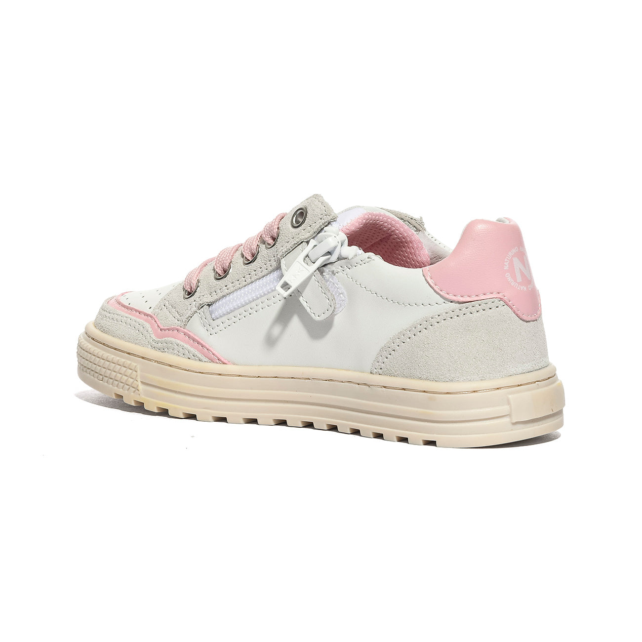 NATURINO 0012017514.01.1N04 WHITE.PINK Sneakers Bambina 