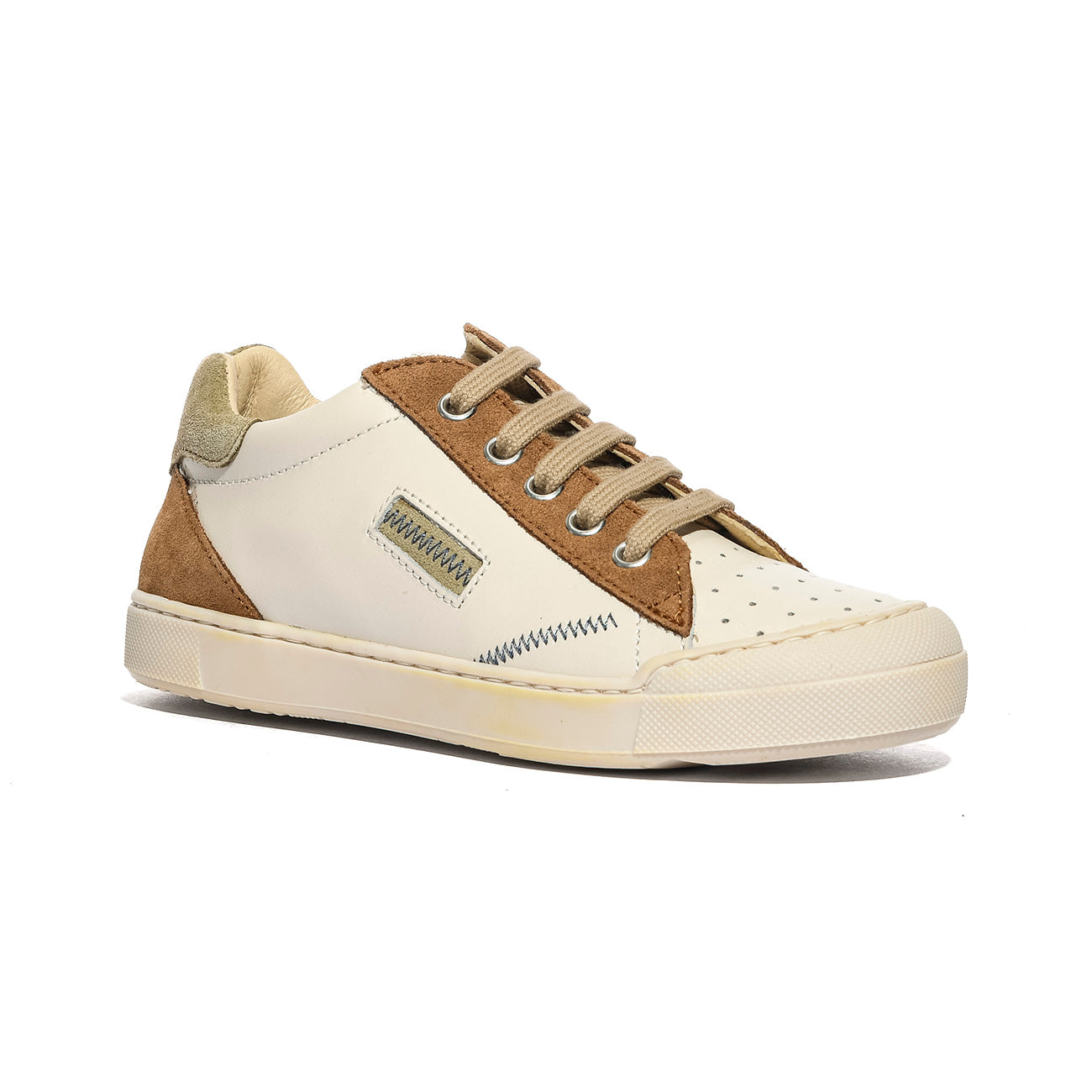 NATURINO 0012017740.01.2N10 MILK.BROWN. GREEN Sneakers Bambino 