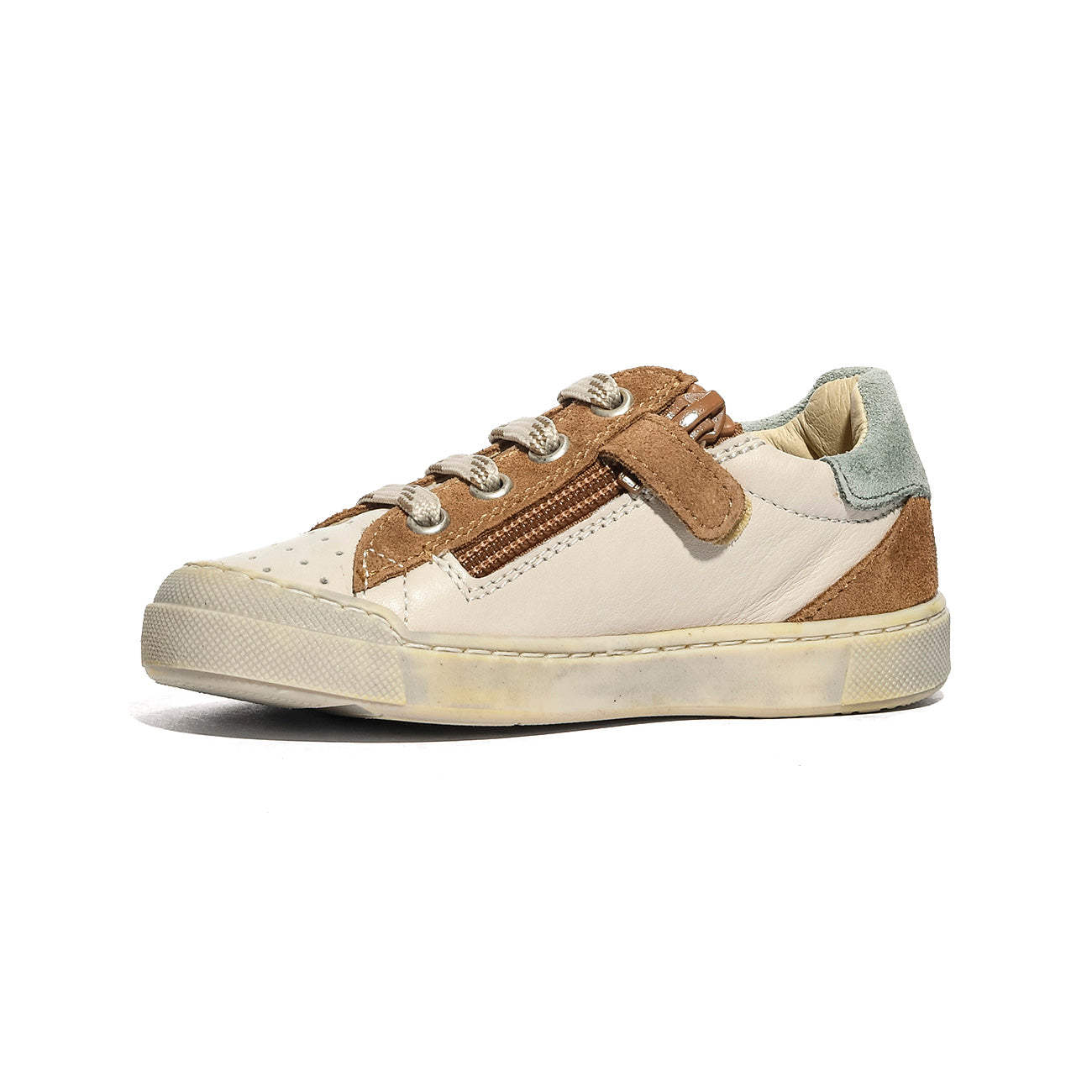 NATURINO 0012017740.07.2N80 MILK.BROWN.SAGE Sneakers Bambino 