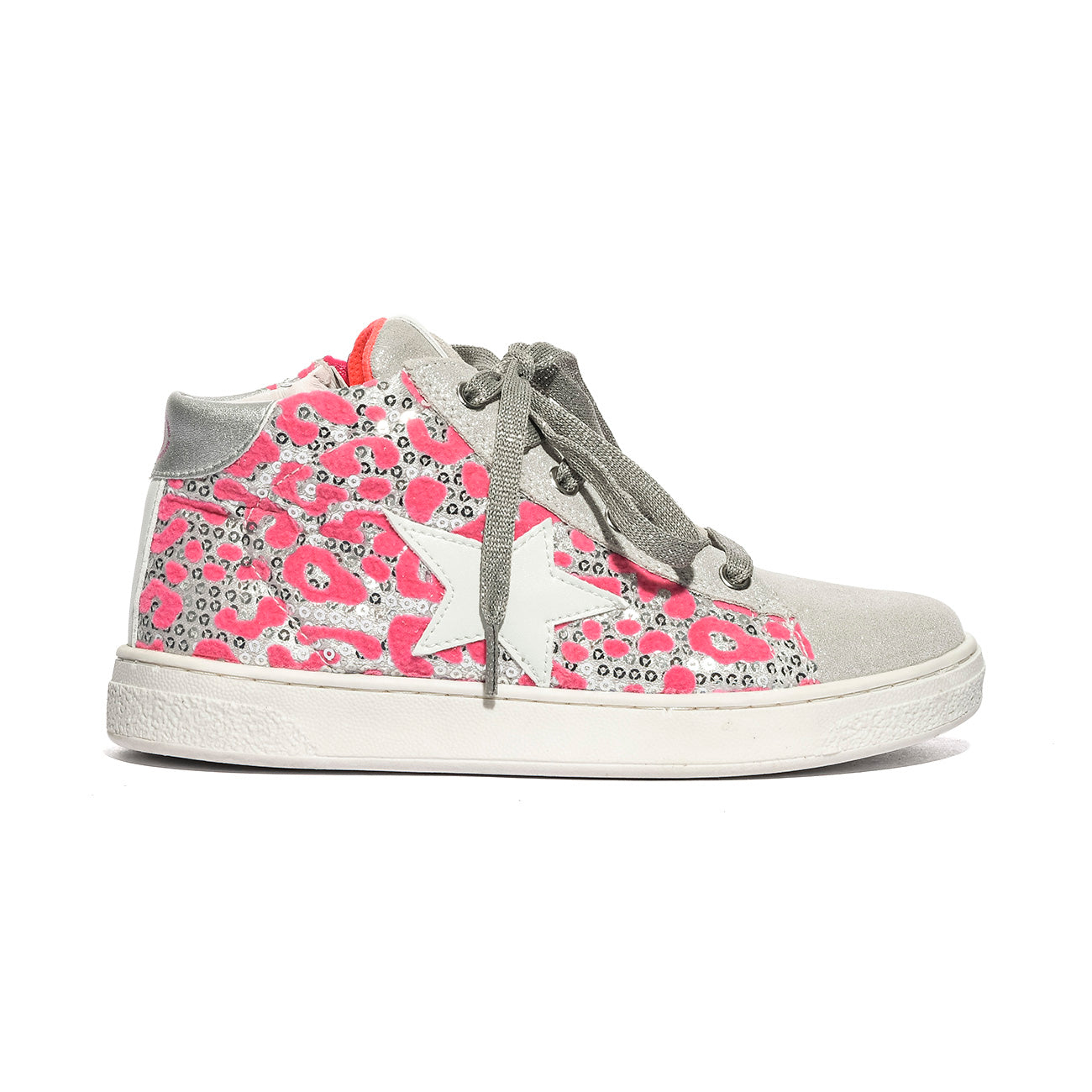 NATURINO 0012017858.20.1Q31 LEO SILVER.FUCHSIA Sneakers Bambina 