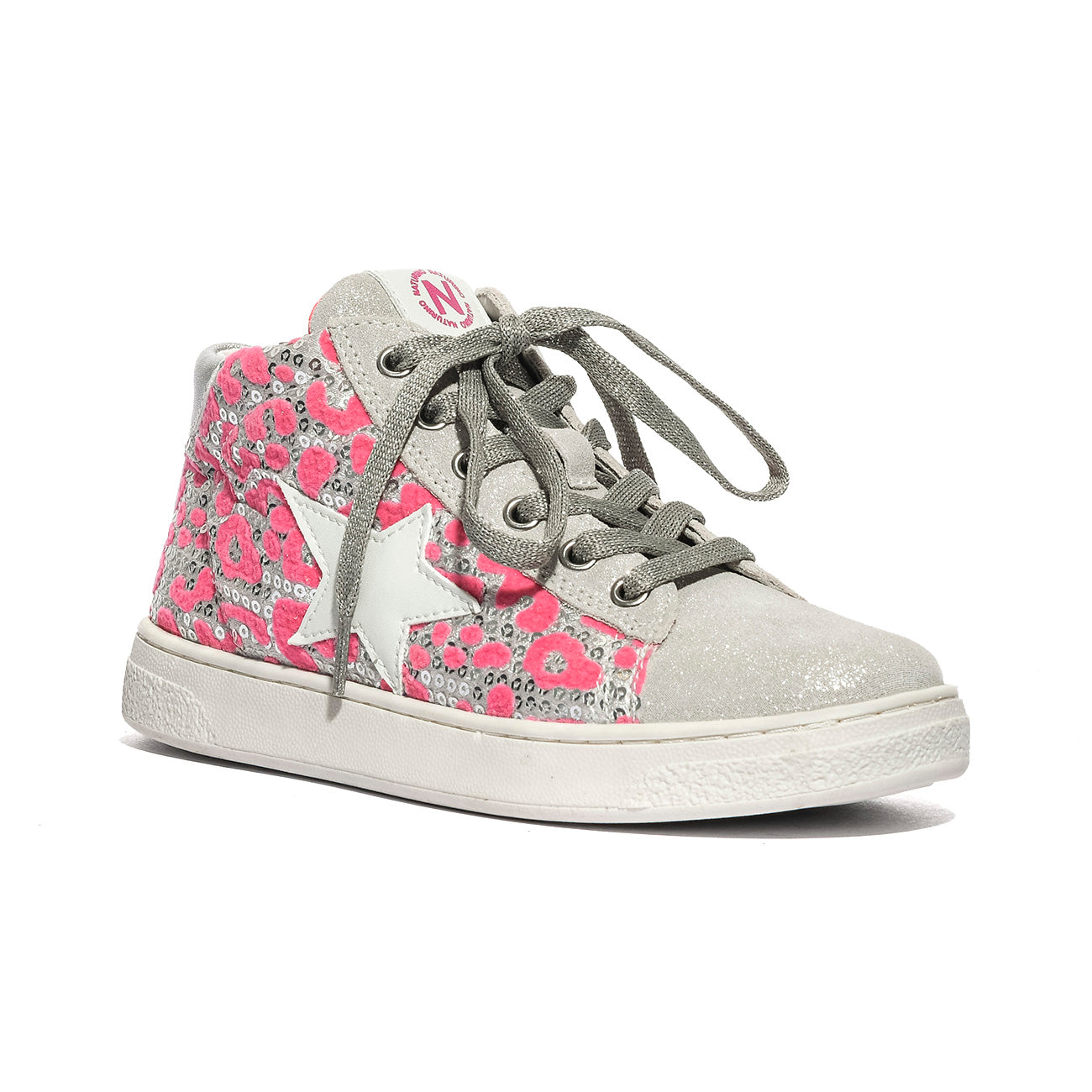 NATURINO 0012017858.20.1Q31 LEO SILVER.FUCHSIA Sneakers Bambina 