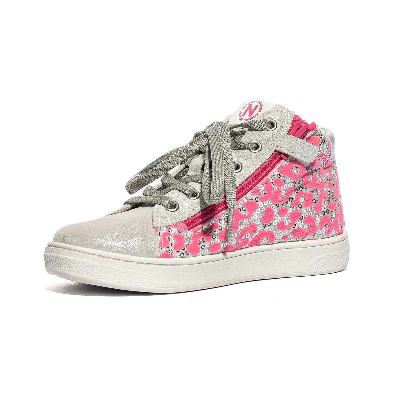 NATURINO 0012017858.20.1Q31 LEO SILVER.FUCHSIA Sneakers Bambina 