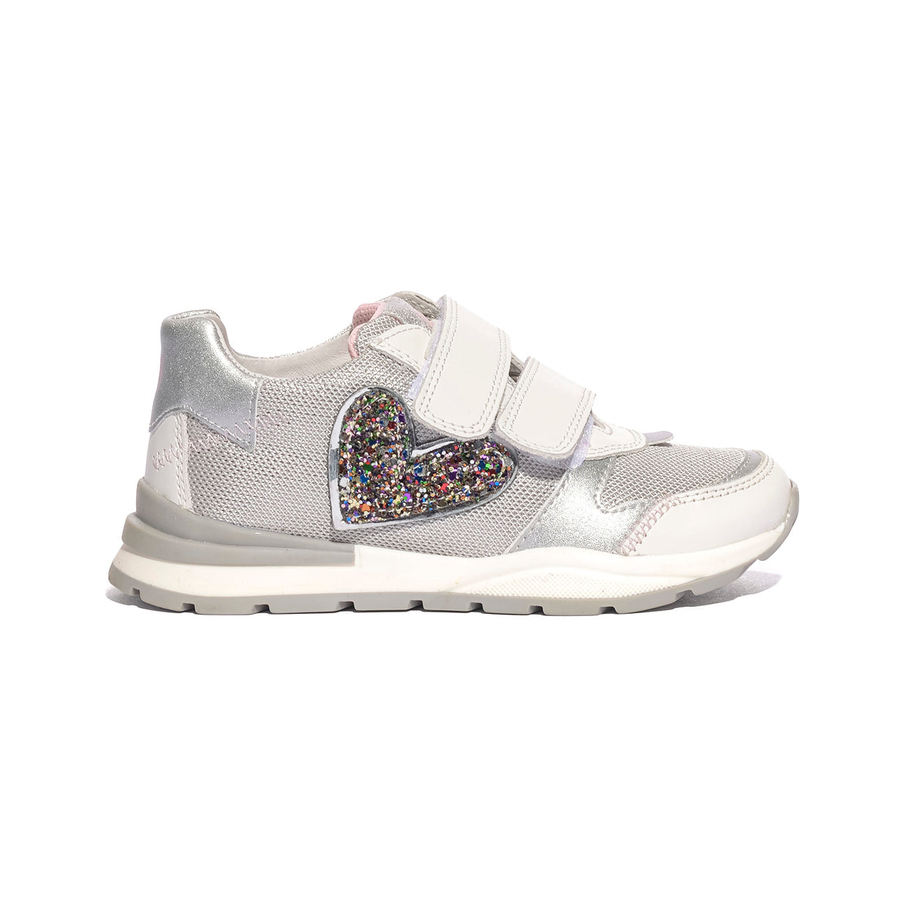 NATURINO 0012017869.13.1N02 WHITE.SILVER.MULTI Sneakers Bambina 