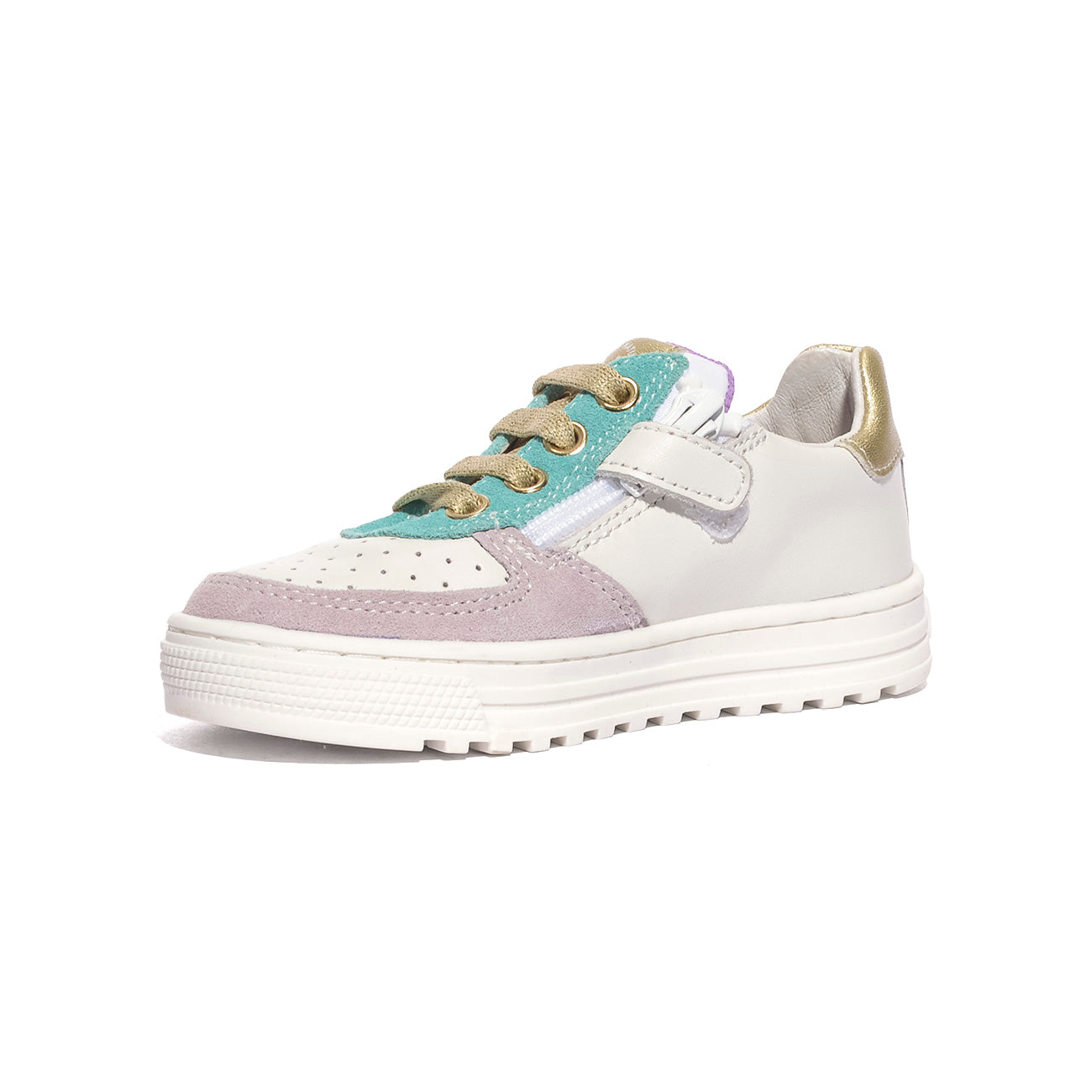NATURINO 0012018240.01.1I41 LILAC.WHITE.PLATINUM Sneakers Bambina 