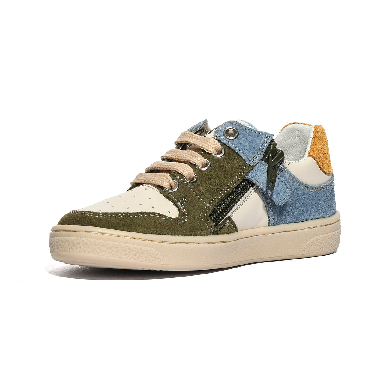 NATURINO 0012018250.01.2G05 MILITARE.MILK.CELESTE Sneakers Bambino 