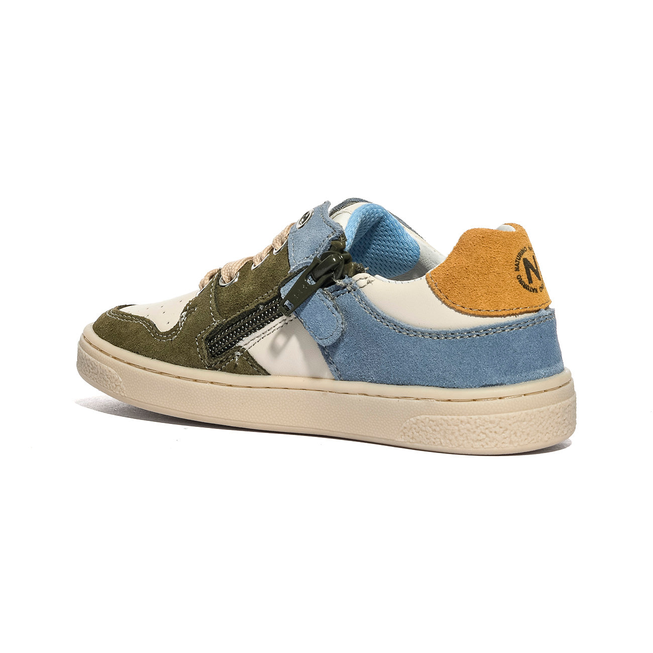 NATURINO 0012018250.01.2G05 MILITARE.MILK.CELESTE Sneakers Bambino 
