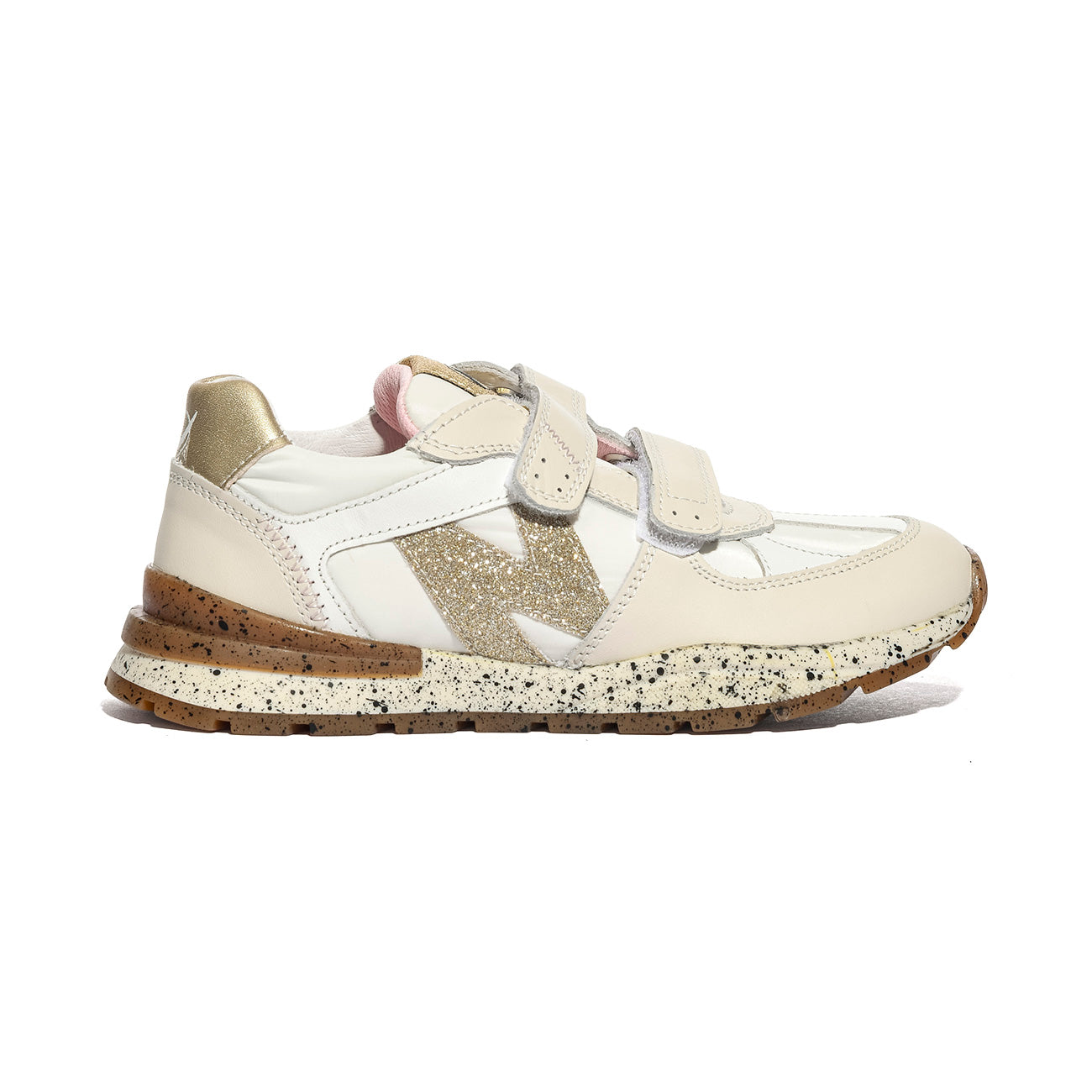 NATURINO 0012018598.02.2N83 MILK.WHITE.PLATINUM Sneakers Bambina 