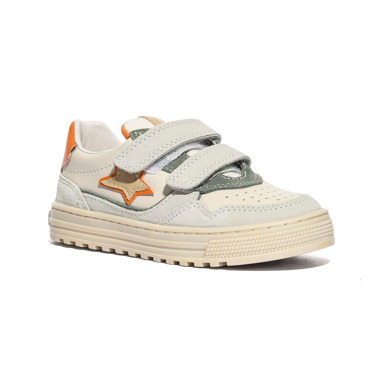 NATURINO 0012018617.02.1N21 WHITE.MILK.ORANGE Sneakers Bambino 