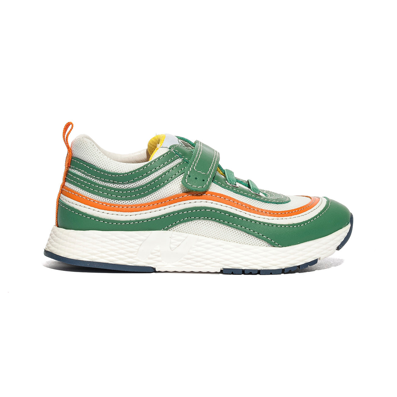 NATURINO 0012019017.01.1F28 GREEN.WHITE.ORANGE Sneakers Bambino 