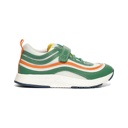 NATURINO 0012019017.01.1F28 GREEN.WHITE.ORANGE Sneakers Bambino 