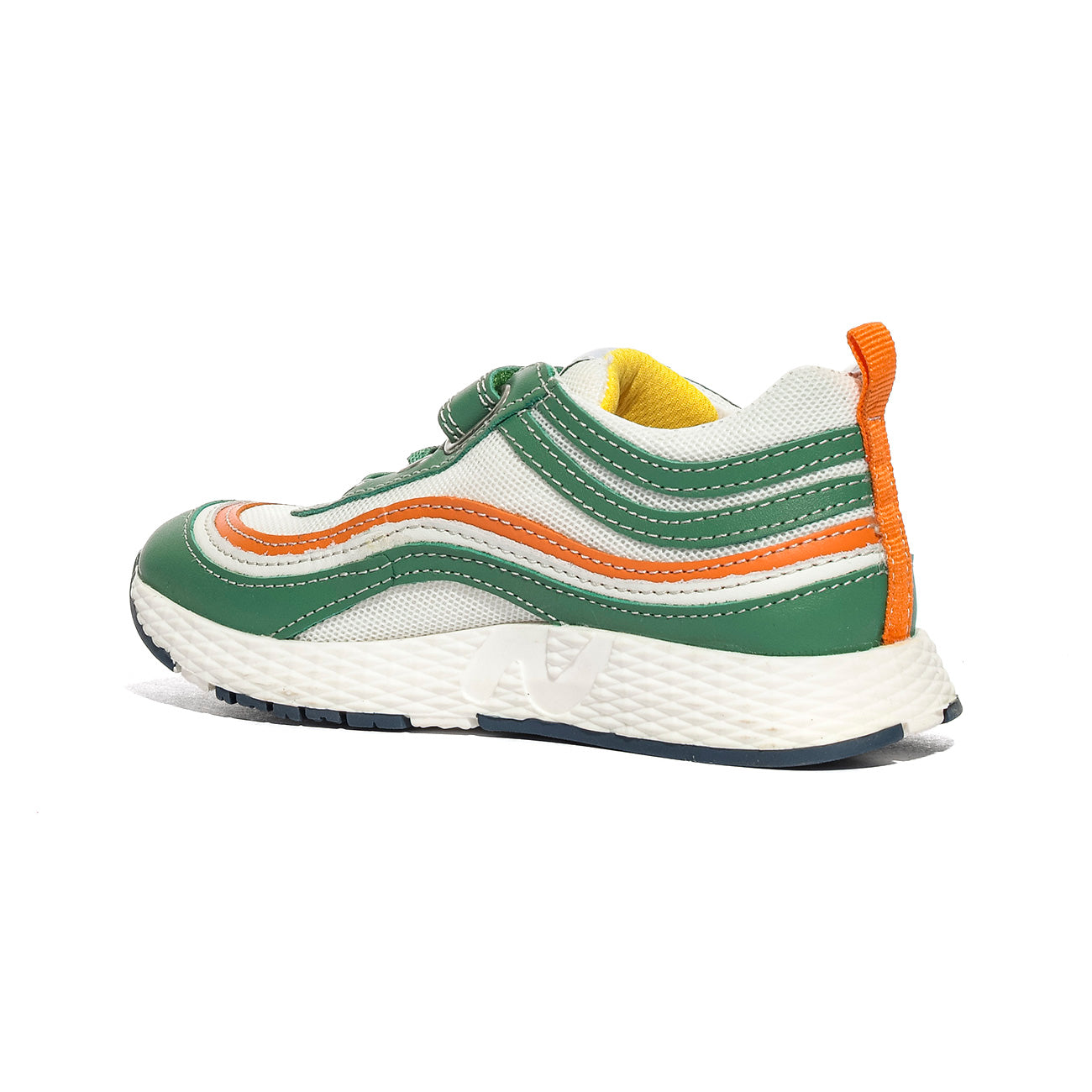 NATURINO 0012019017.01.1F28 GREEN.WHITE.ORANGE Sneakers Bambino 