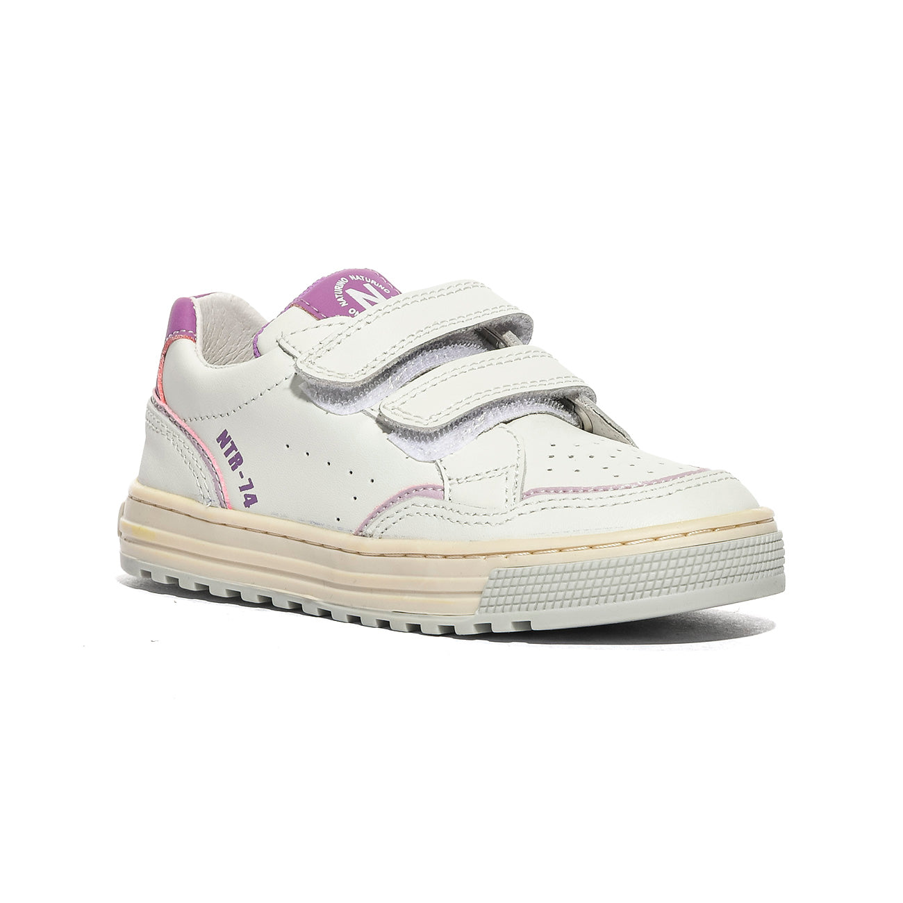 NATURINO 0012019056.01.1N34 WHITE.LILAC.DEEP PINK Sneakers Bambina 