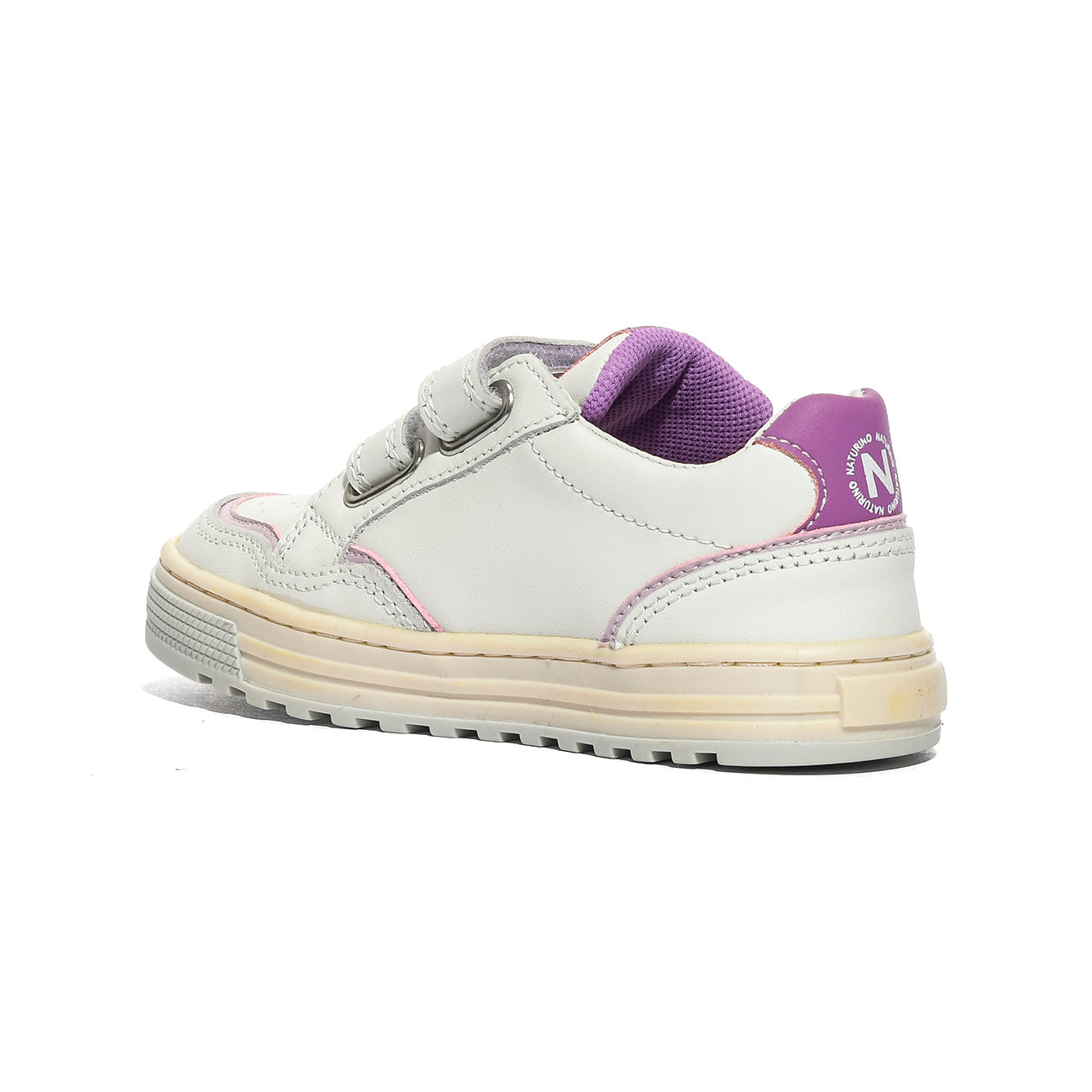 NATURINO 0012019056.01.1N34 WHITE.LILAC.DEEP PINK Sneakers Bambina 