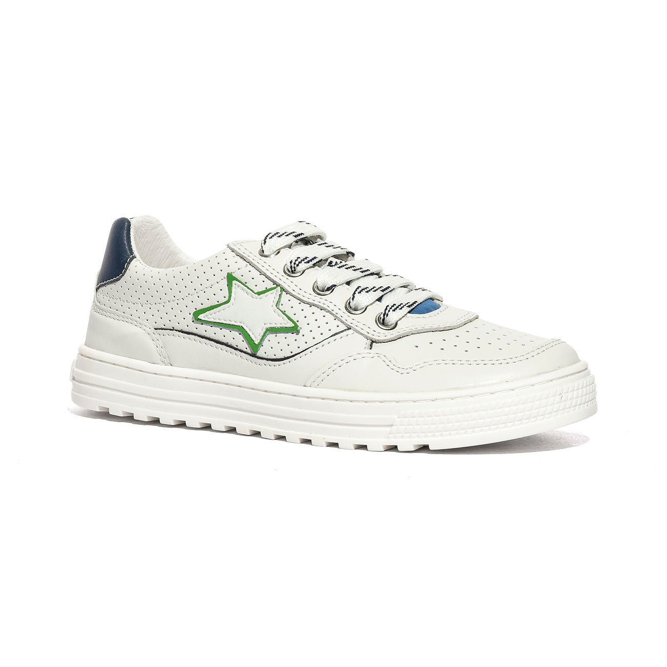NATURINO 0012019066.04.1N09 WHITE.NAVY.GREEN Sneakers Bambino 