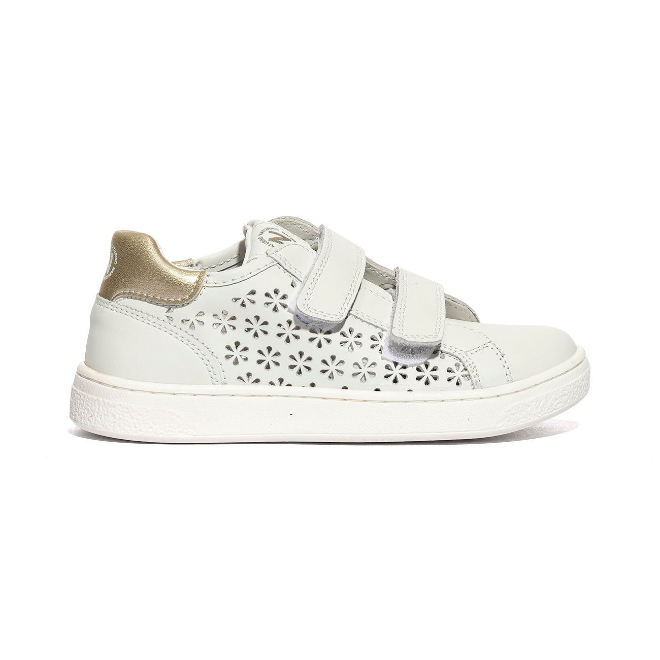 NATURINO 0012019082.01.0N01 WHITE.GOLD Sneakers Bambina 