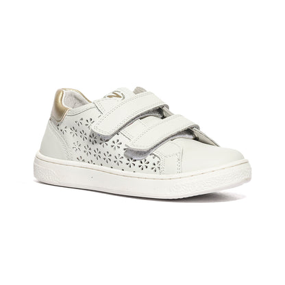 NATURINO 0012019082.01.0N01 WHITE.GOLD Sneakers Bambina 