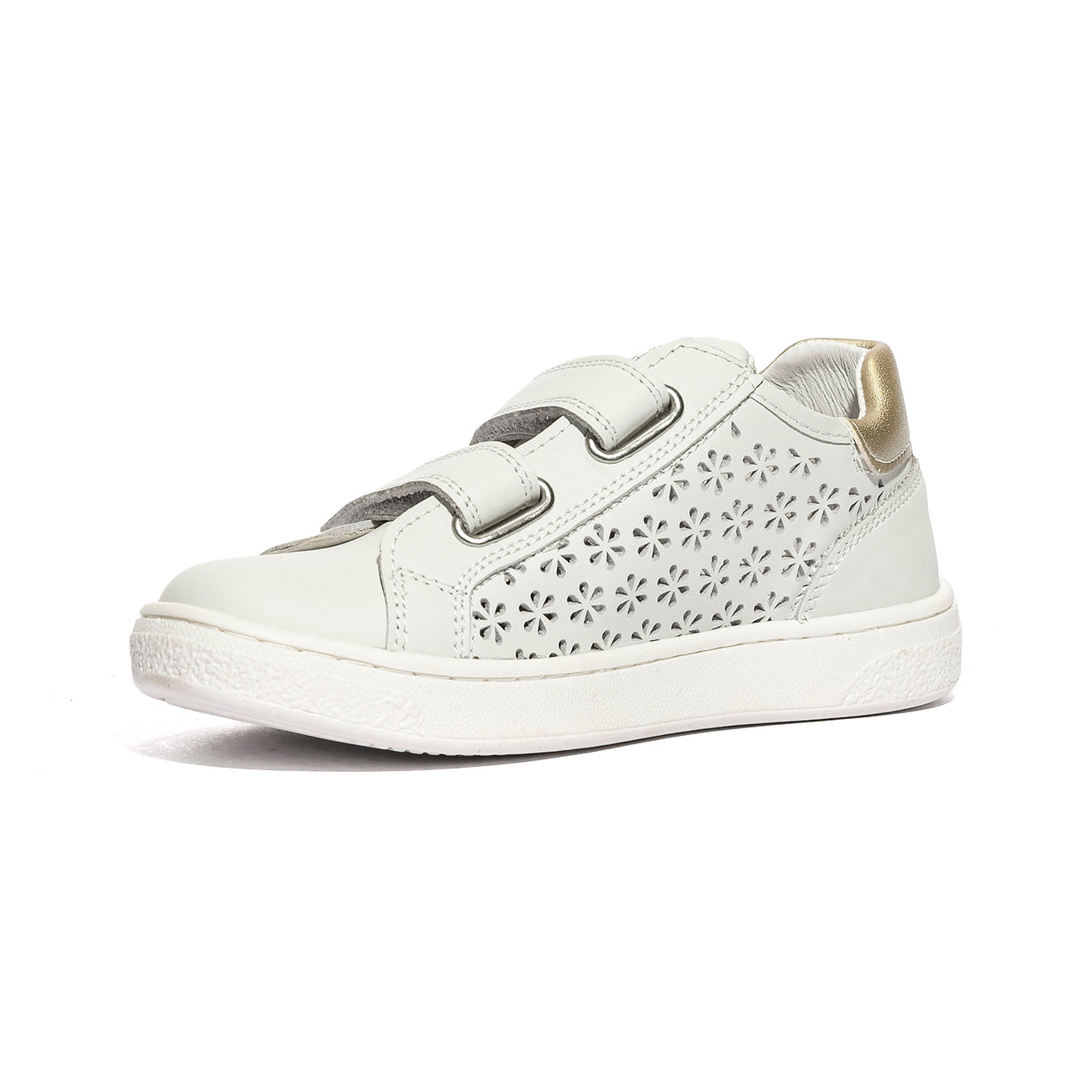 NATURINO 0012019082.01.0N01 WHITE.GOLD Sneakers Bambina 