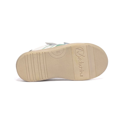 NATURINO 0012019205.03.2N64 WHITE.GREEN.AZURE Sneakers Bambino 