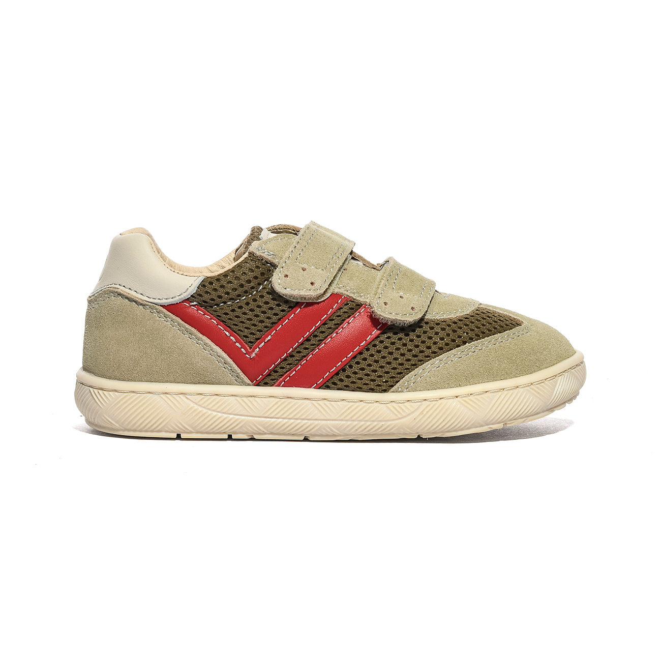 NATURINO 0012019317.01.3B16 STONE.MILK.RED Sneakers Bambino 