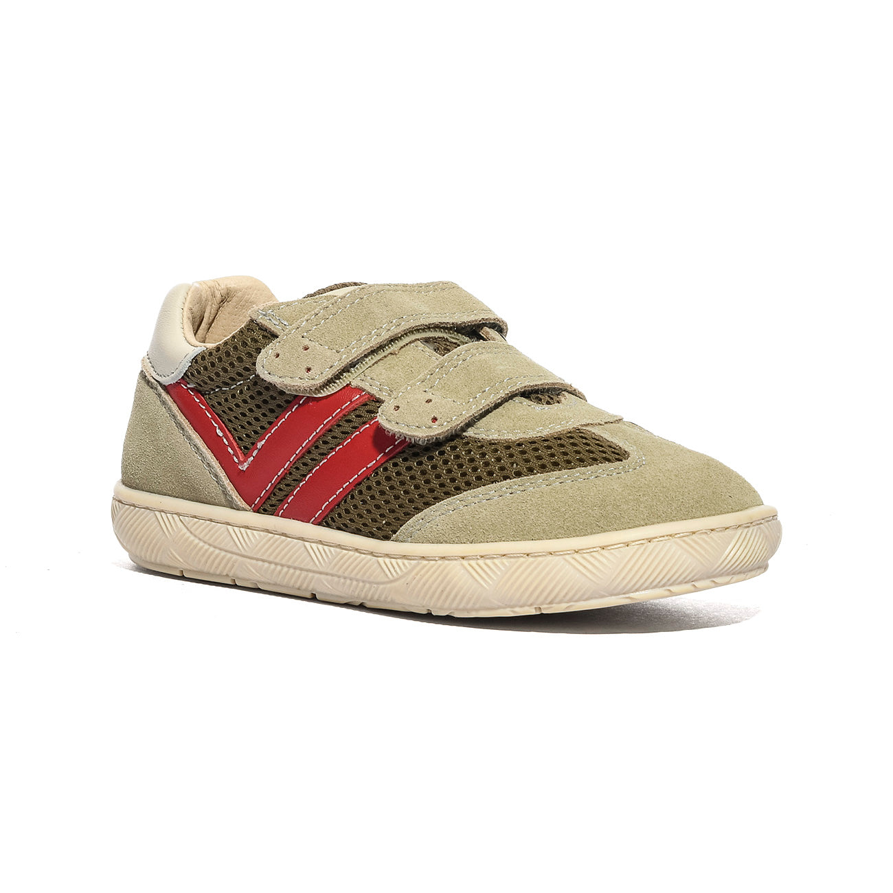 NATURINO 0012019317.01.3B16 STONE.MILK.RED Sneakers Bambino 