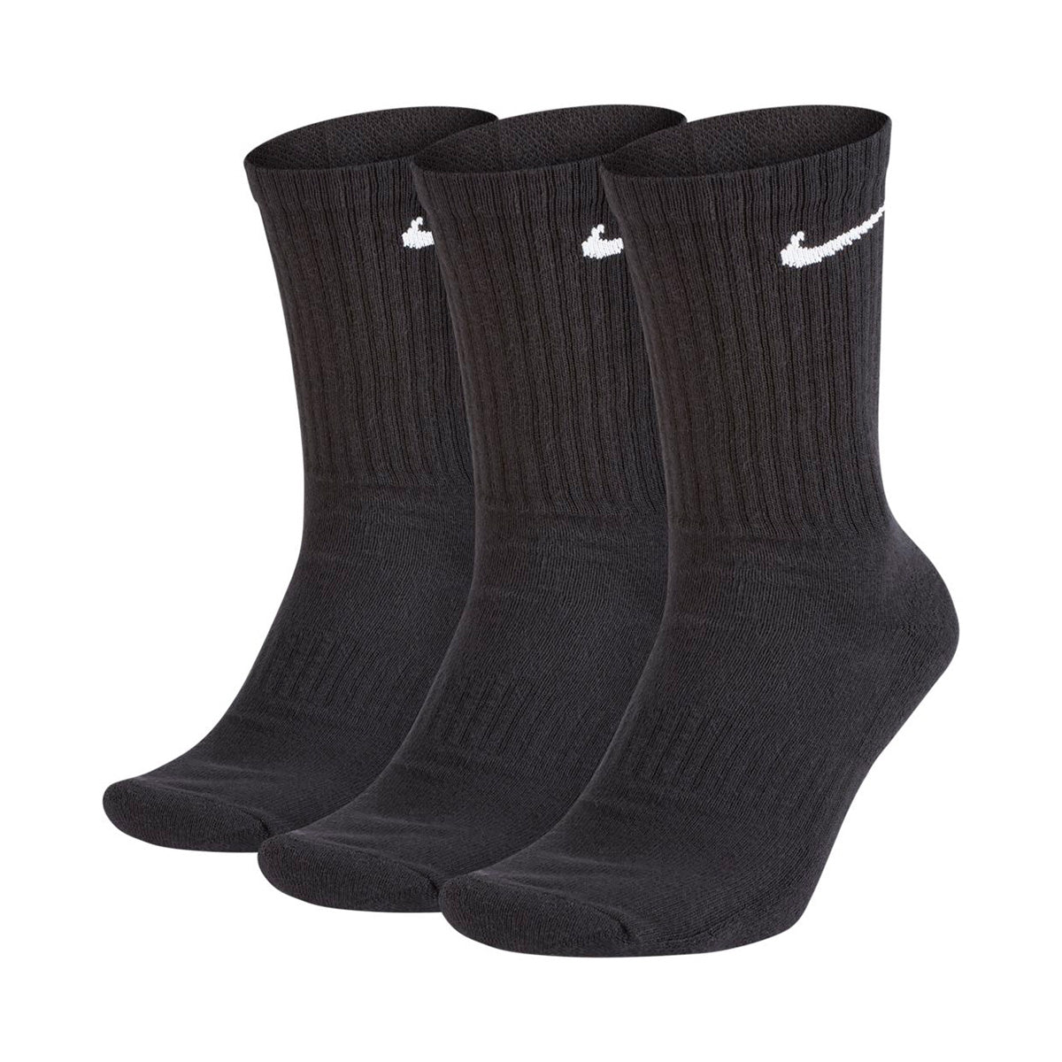 NIKE SX7669-010 BLACK WHITE Calzini Unisex 
