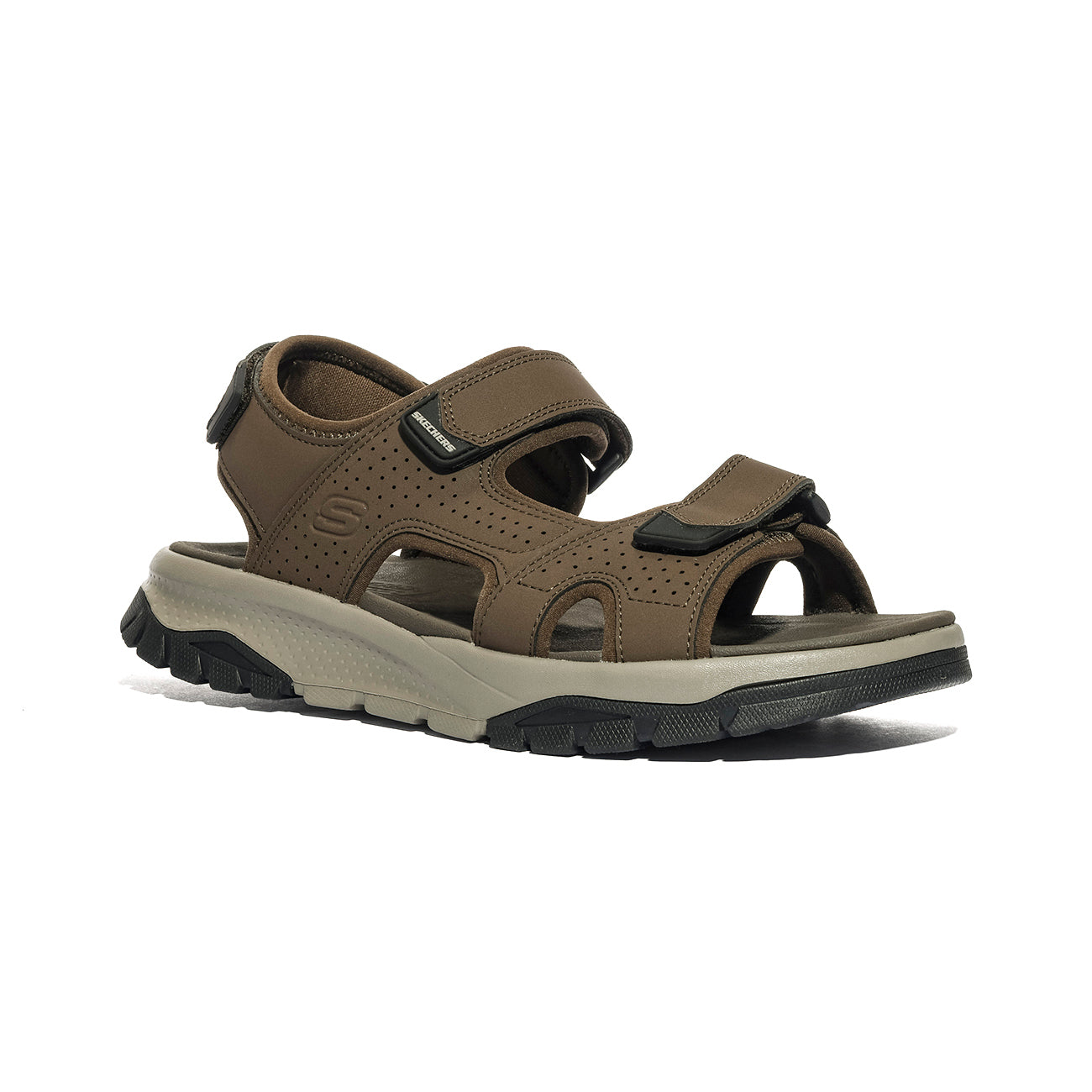 SKECHERS 205724 BRN Sandali Uomo 