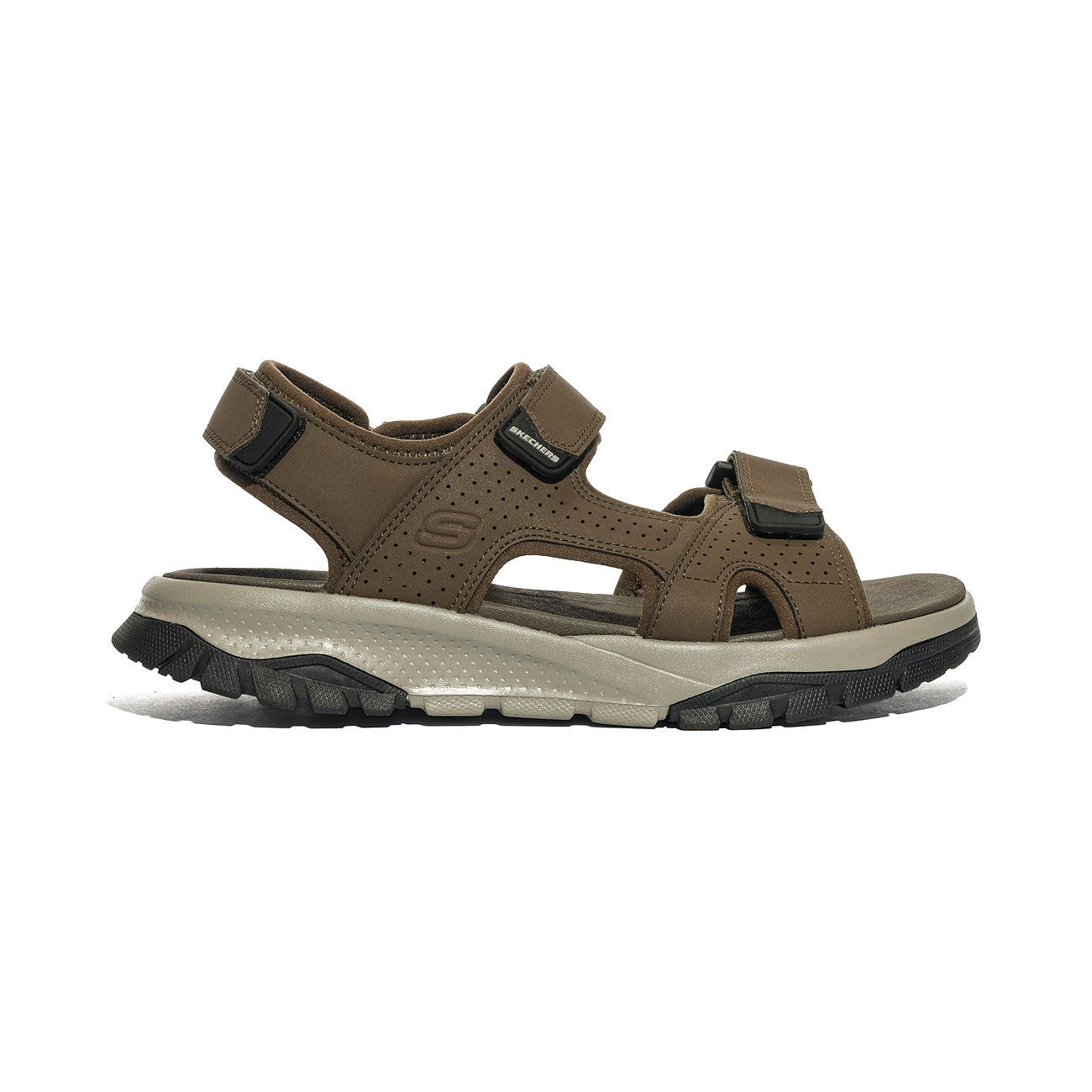 SKECHERS 205724 BRN Sandali Uomo 
