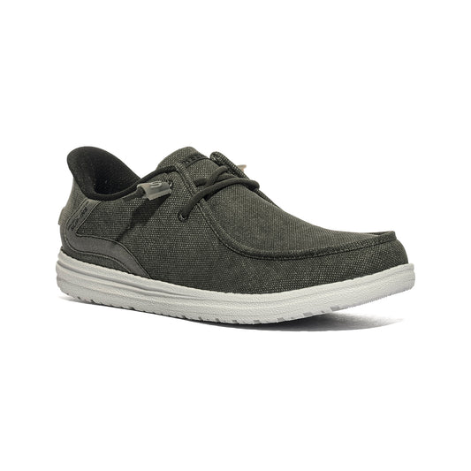 SKECHERS 210959 BKGY Slip-on Uomo 