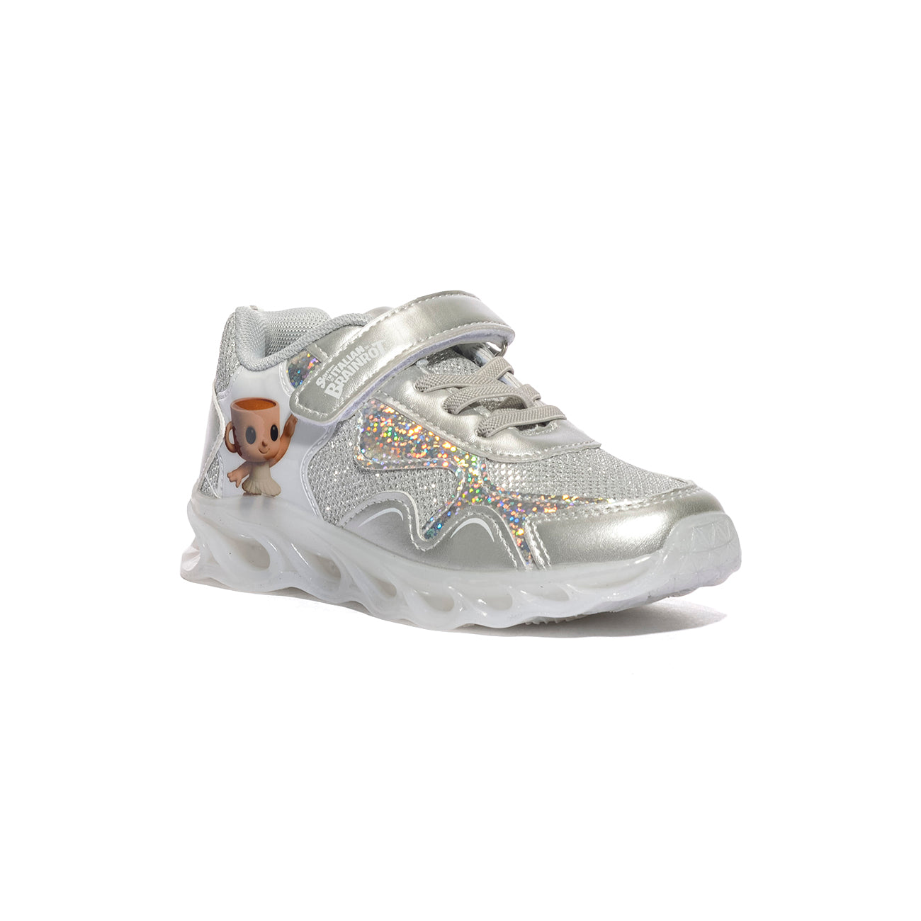 SKIFIDOL SK210 WHITE SILVER Sneakers Bambina 