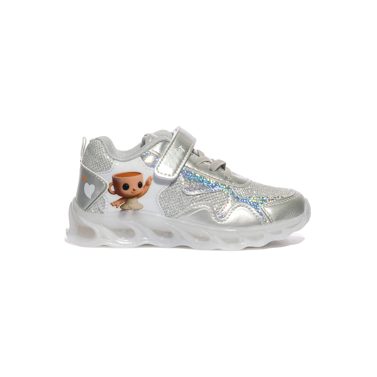 SKIFIDOL SK210 WHITE SILVER Sneakers Bambina 