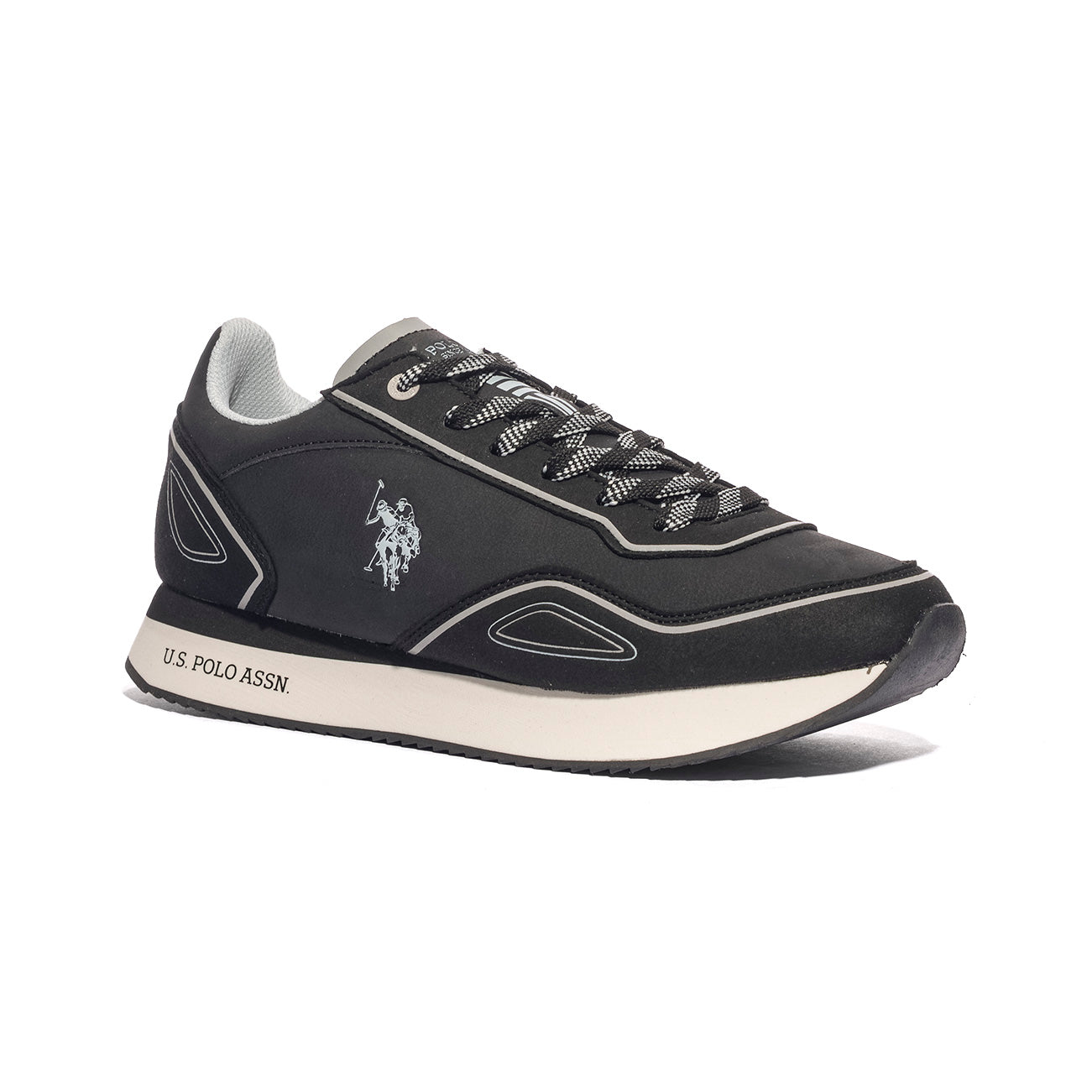 U.S. POLO ASSN. NOBIL012-BLK BLK BLACK Sneakers Uomo 
