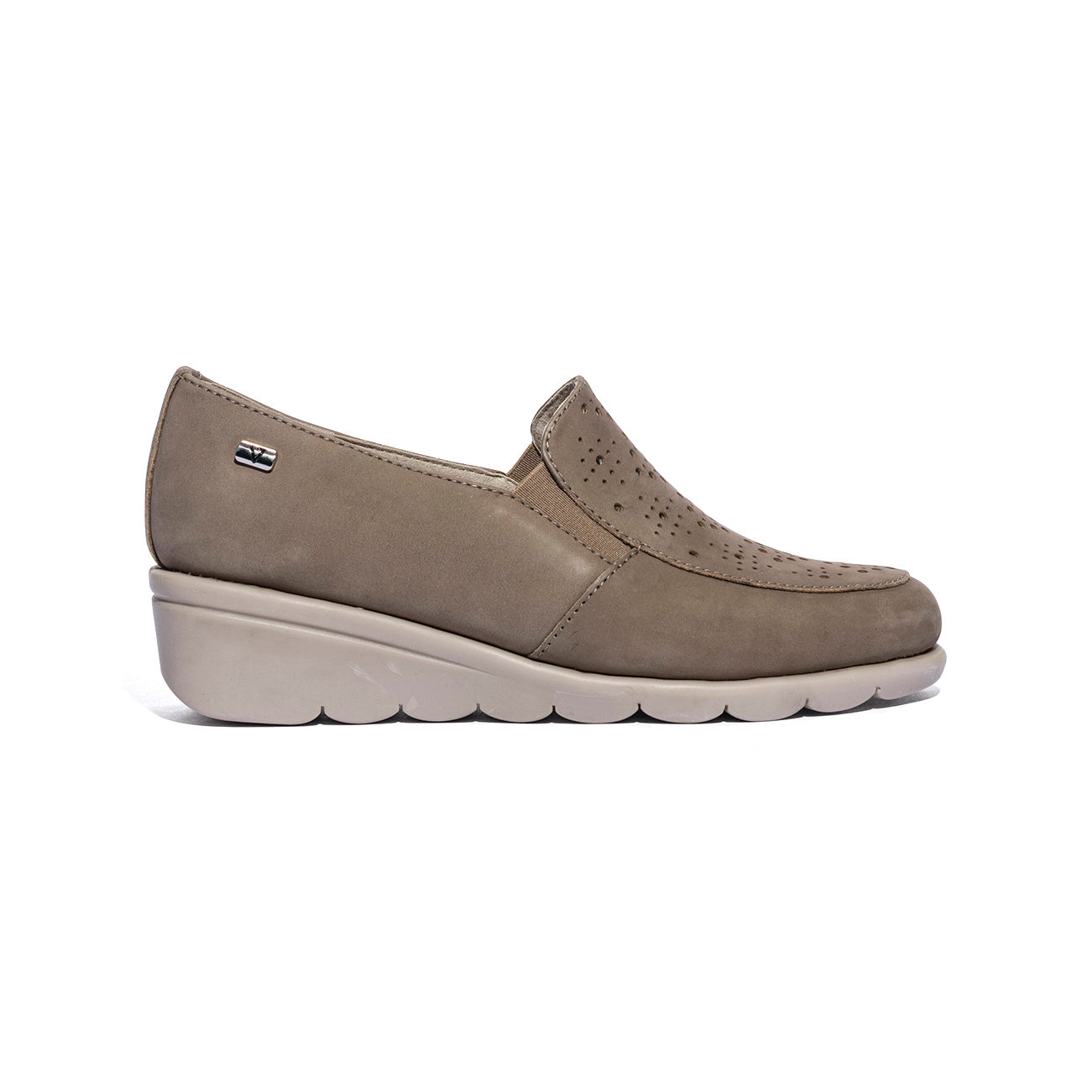 VALLEVERDE VS10332A NABUK TAUPE Slip-on Donna 