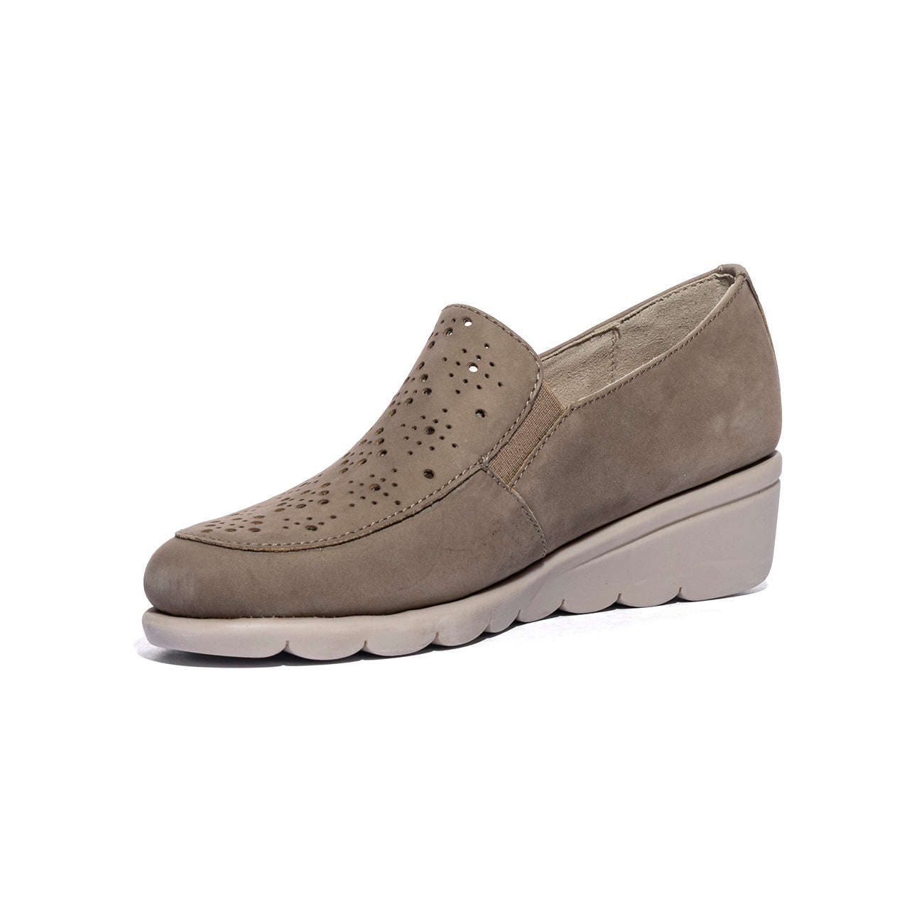 VALLEVERDE VS10332A NABUK TAUPE Slip-on Donna 