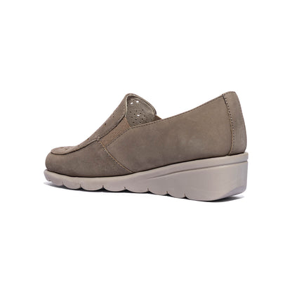 VALLEVERDE VS10332A NABUK TAUPE Slip-on Donna 