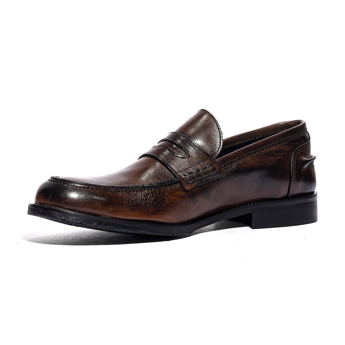 VARESE 0523 PELLE MARRONE Mocassini Uomo 