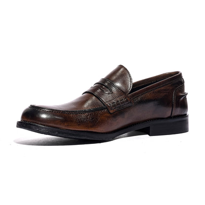 VARESE 0523 PELLE MARRONE Mocassini Uomo 