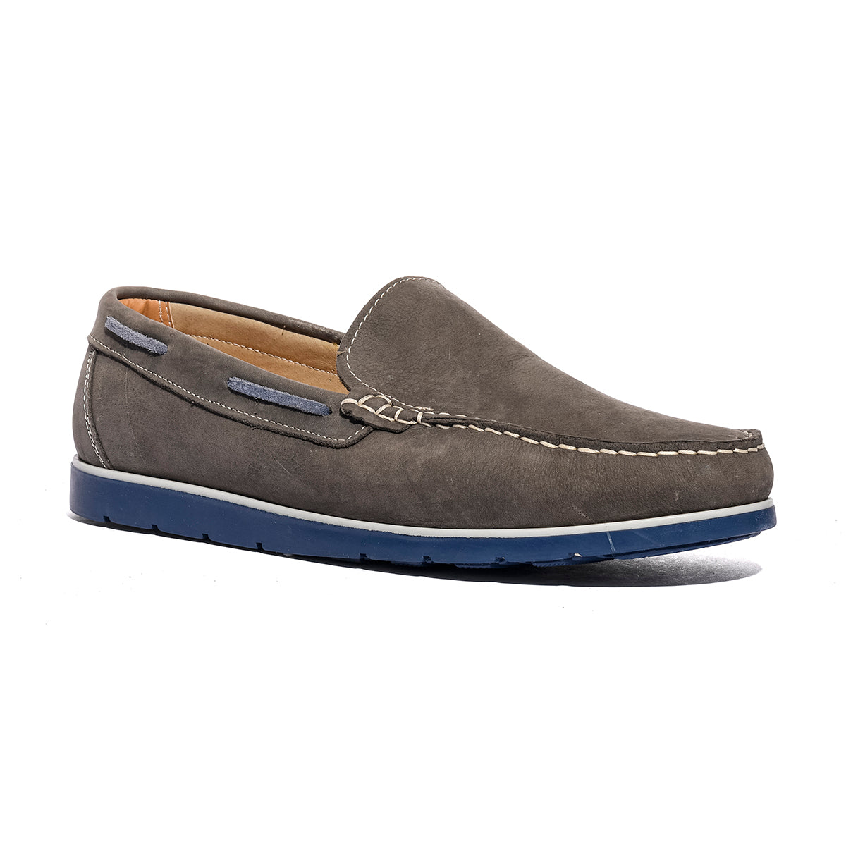 VARESE 07 NABUK GRIGIO Mocassini Uomo 